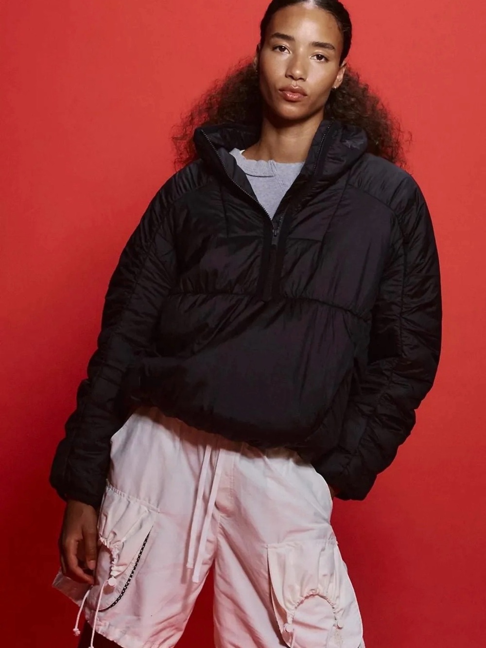 Free People Movement Layer Up Liner Jacket in Black NWT MSRP $198